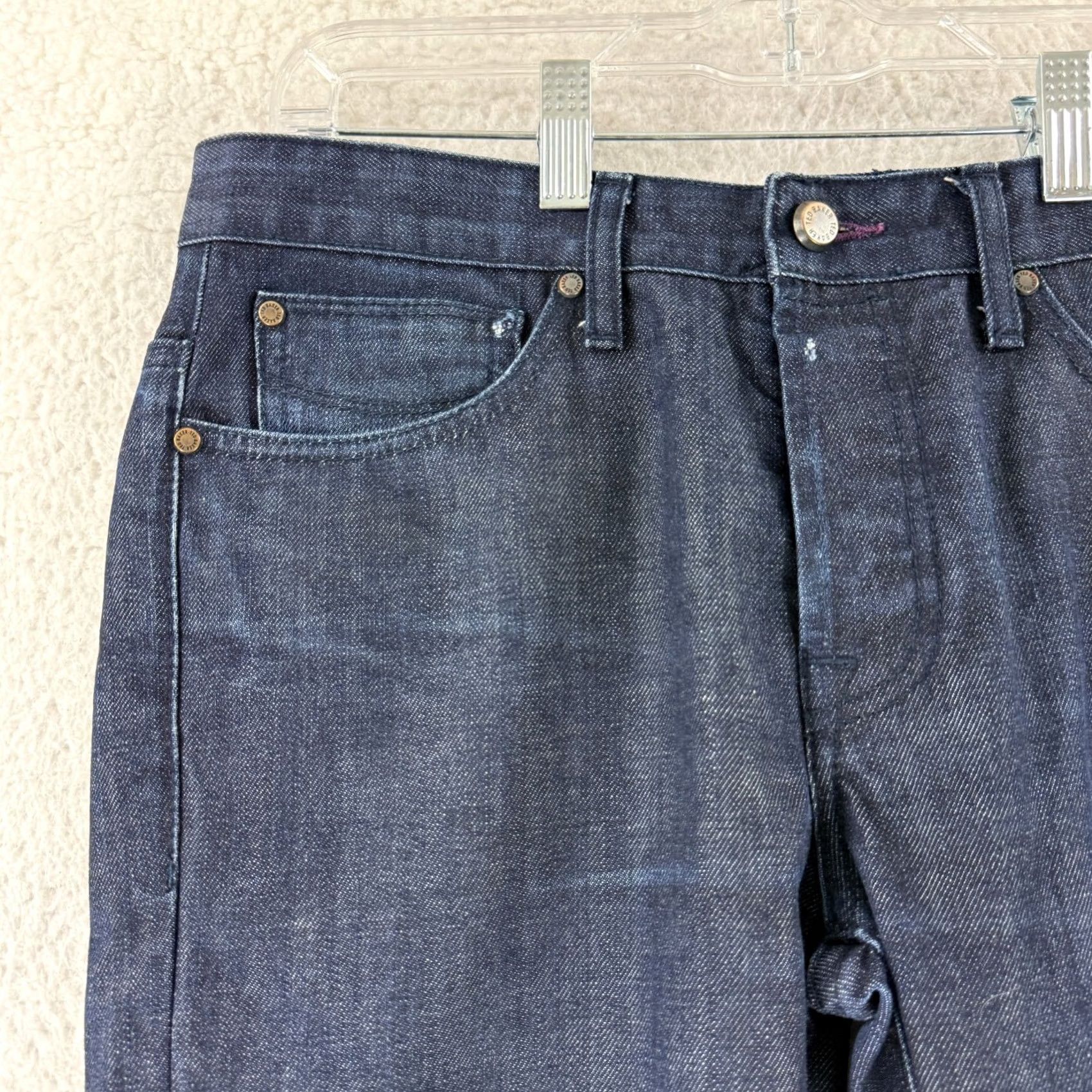 Ted Baker Ted Baker Jeans Mens Size 30 Blue Denim Dark Wash Slim Straight Casual Designer Jeans Size US 30 / EU 46 - 4 Thumbnail