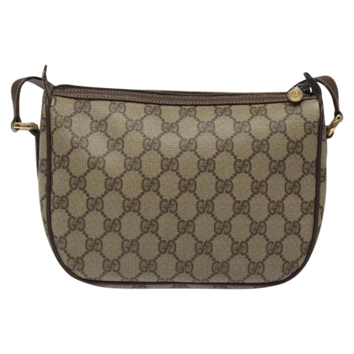 Gucci GUCCI GG Supreme Web Sherry Line Bag Pvc Beige Gold 89 02 Size ONE SIZE - 3 Thumbnail