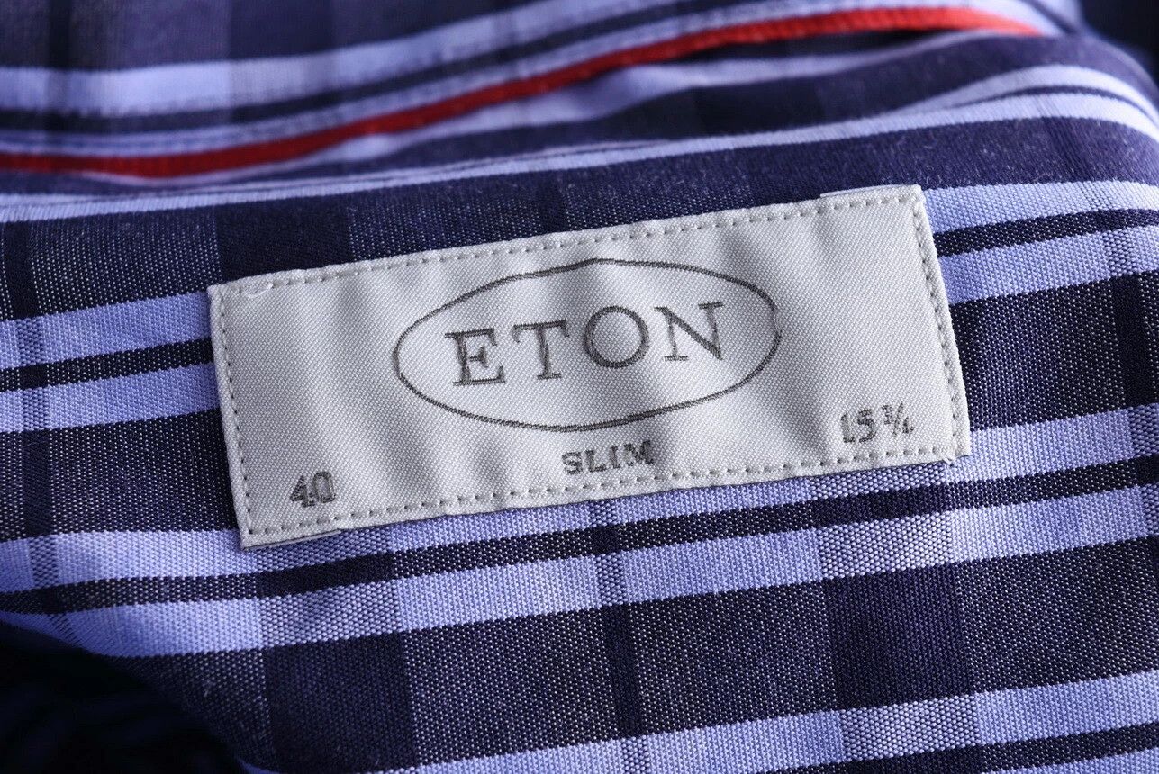 Eton Eton Slim Fit Check Button-Down Shirt Size US M / EU 48-50 / 2 - 3 Thumbnail