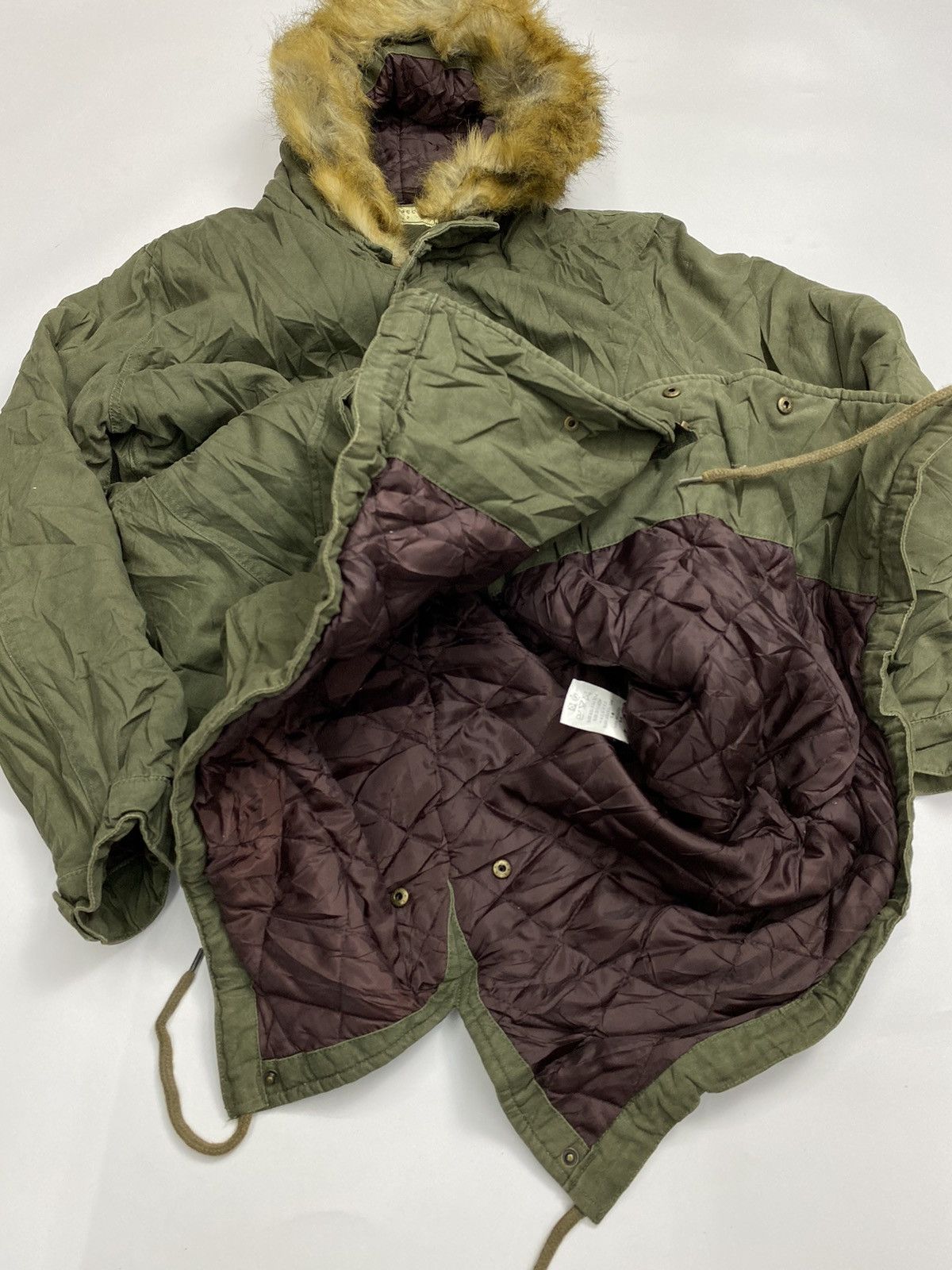 If Six Was Nine × Japanese Brand × Le Grande Bleu (L.G.B.) Fur jacket army long parka hibeck Size US L / EU 52-54 / 3 - 7 Thumbnail