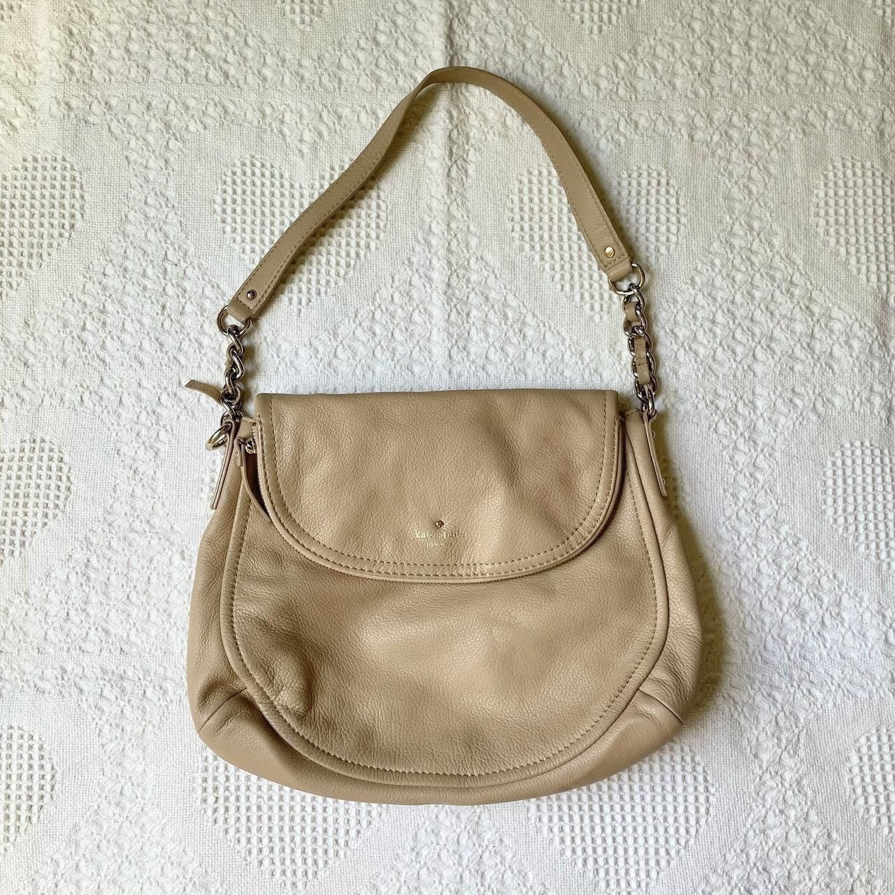 Kate Spade Kate Spade Purse Bag Beige Gold Pebbled Leather Cobble READ Size ONE SIZE - 1 Thumbnail