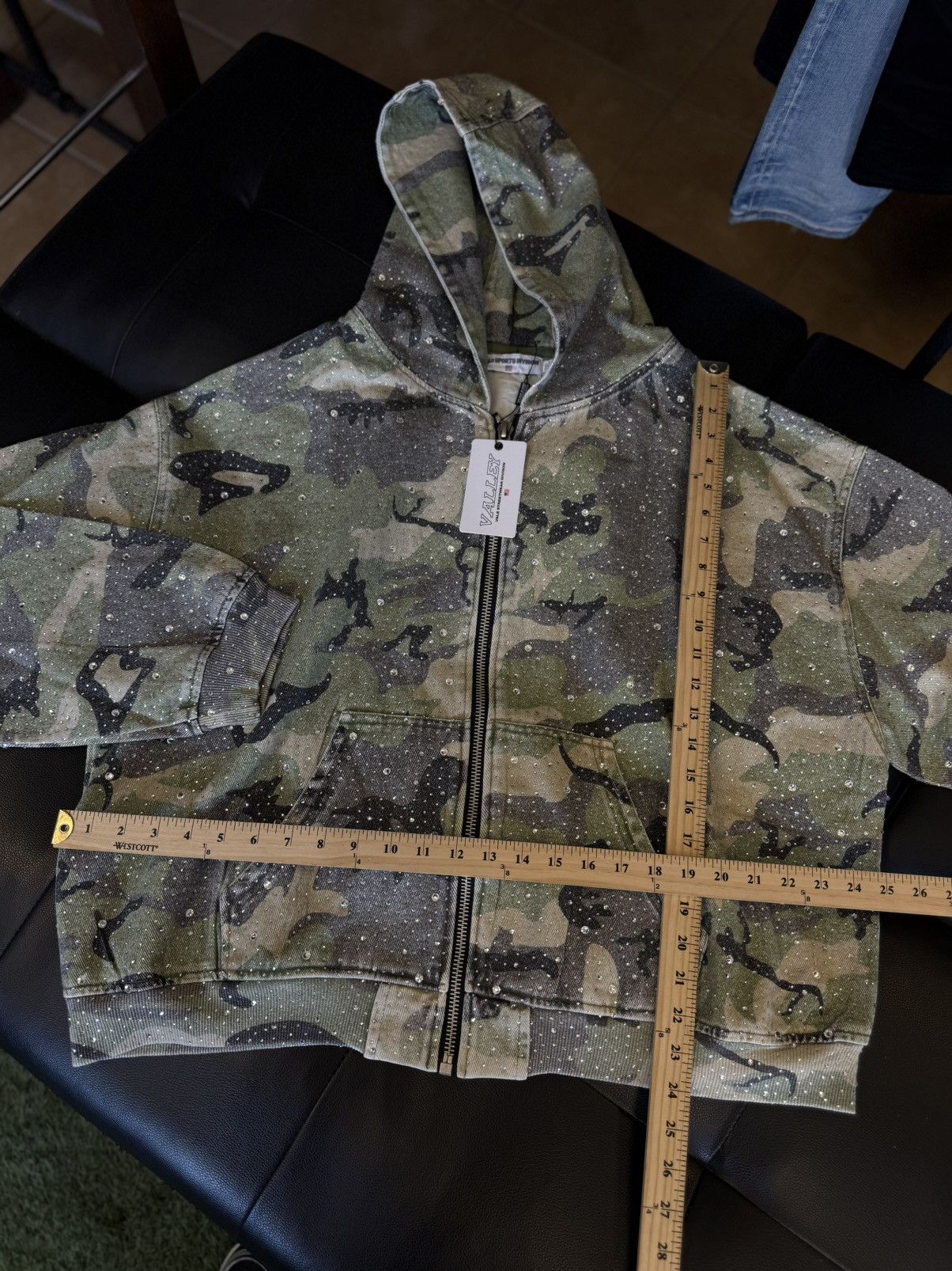 Vale Valley Green Camo Crystal Hoodie Size XXL (NEW) Size US XXL / EU 58 / 5 - 5 Thumbnail