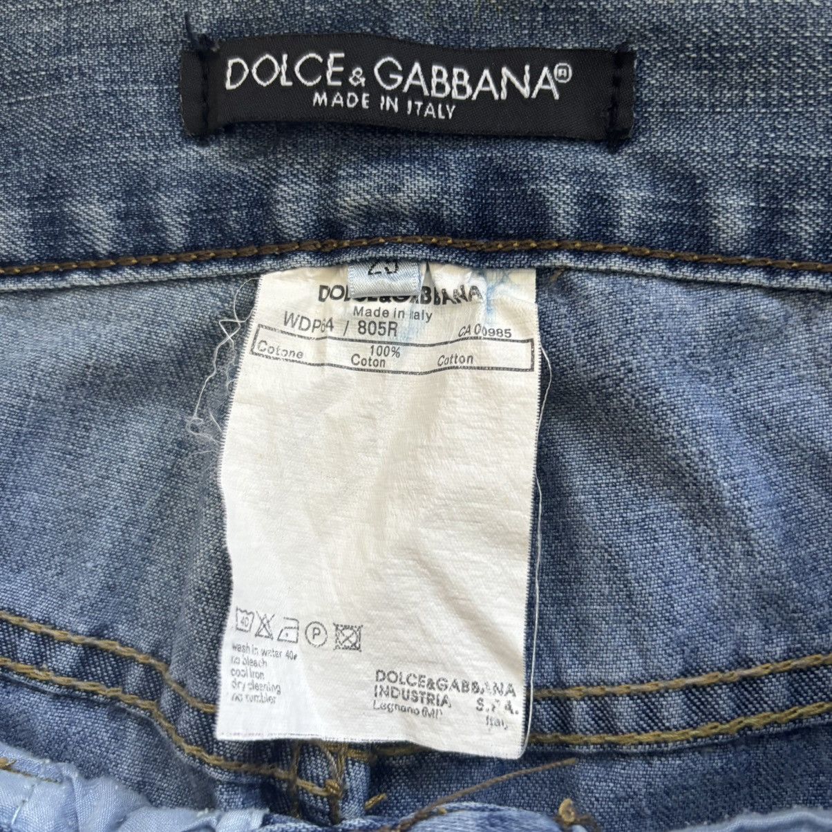 Dolce & Gabbana Dolce & Gabbana Paint Splatter Jeans Size 27" / US 4 / IT 40 - 9 Thumbnail