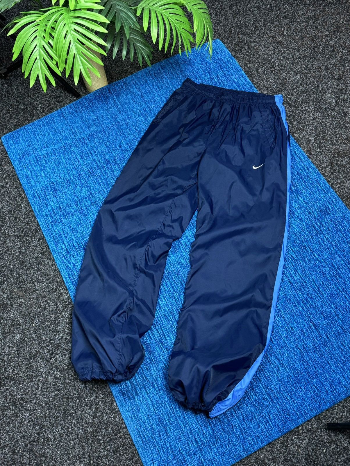 Nike × Vintage Nike Casual Pants On irons rubber bands Y2K Drilll size S Size US 30 / EU 46 - 12 Thumbnail
