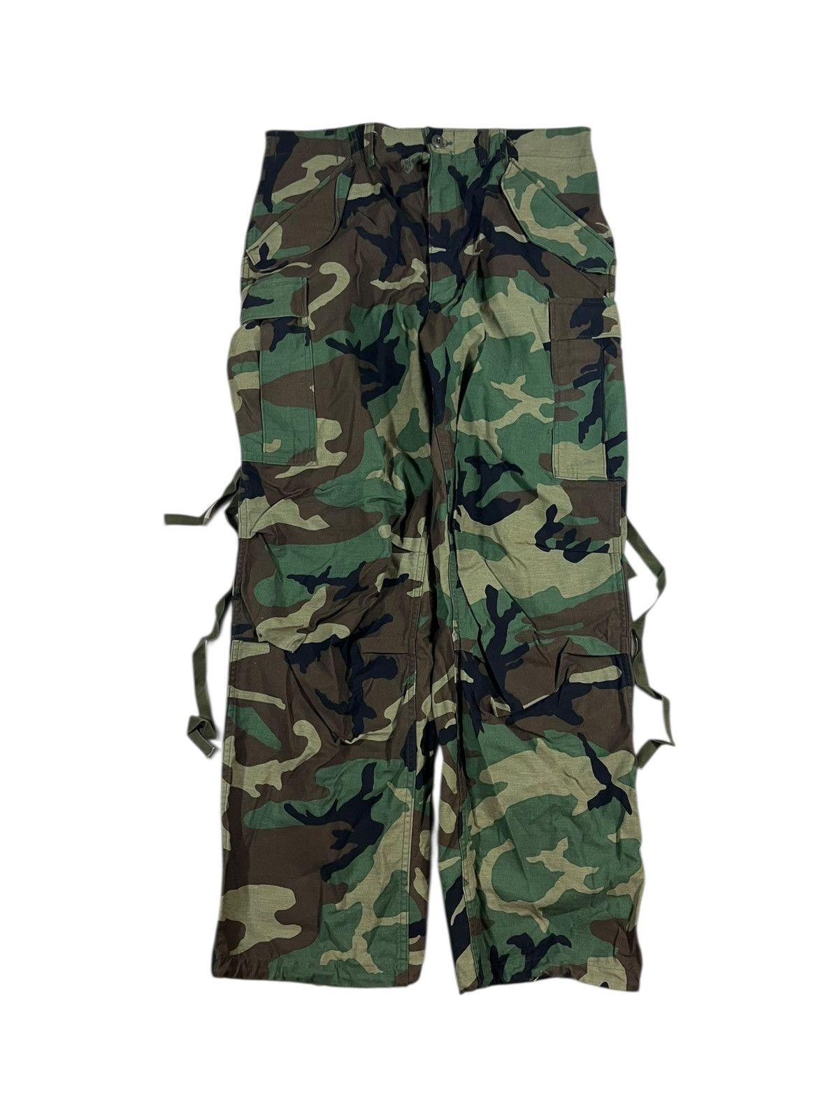 Vintage 80s M51 Cargo Pants Woodland Camo Medium 35x32