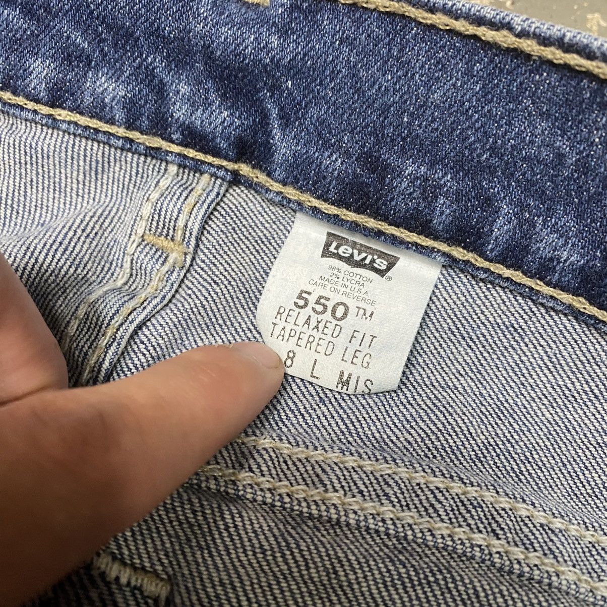 Japanese Brand × Levi's × Vintage Vintage Levis 550 Blue Lyora Denim Jeans USA 90s Size US 26 / EU 42 - 7 Thumbnail