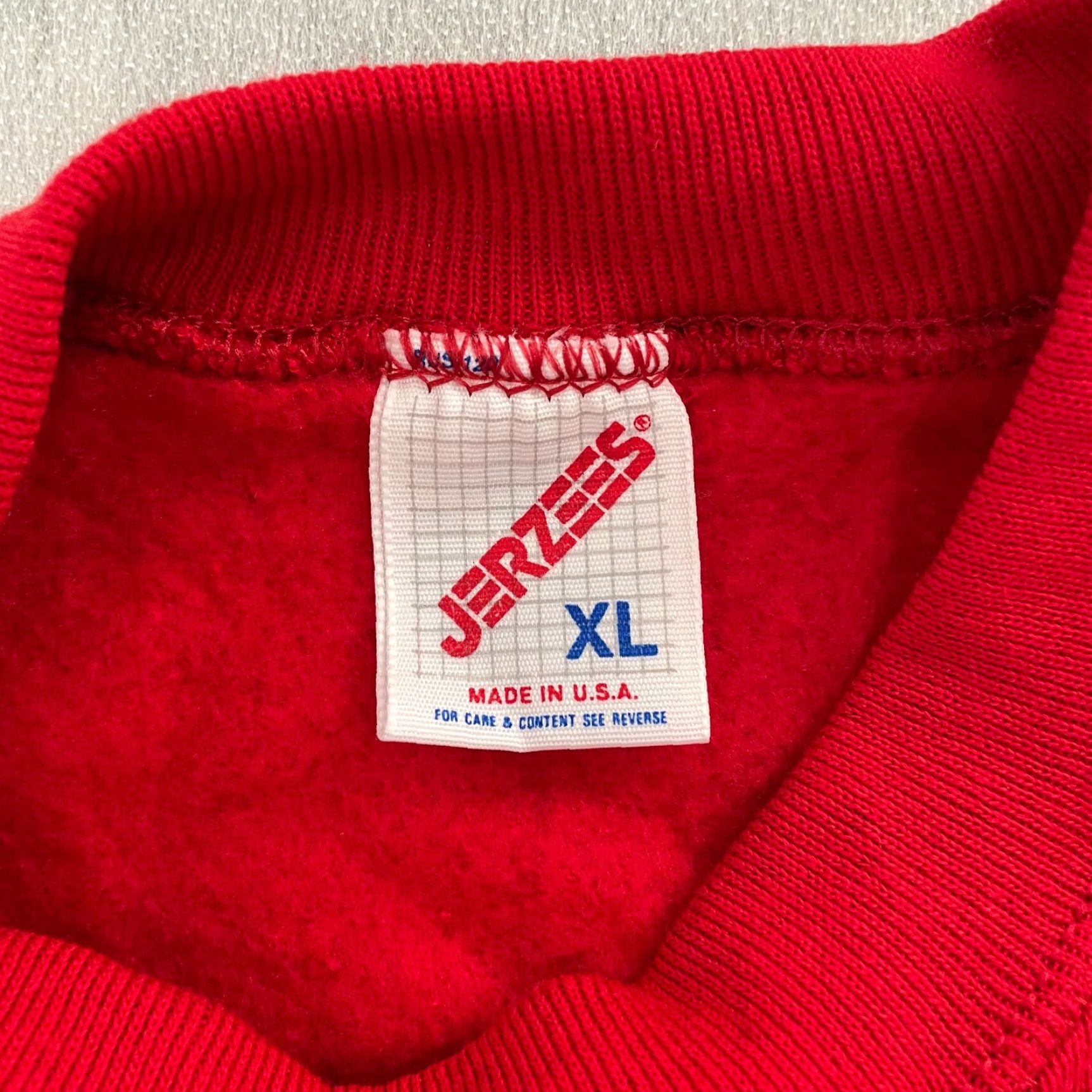Jerzees VINTAGE Jerzees Sweater Adult Extra Large Red Plain Blank Sweatshirt Mens XL NEW Size US XL / EU 56 / 4 - 6 Thumbnail