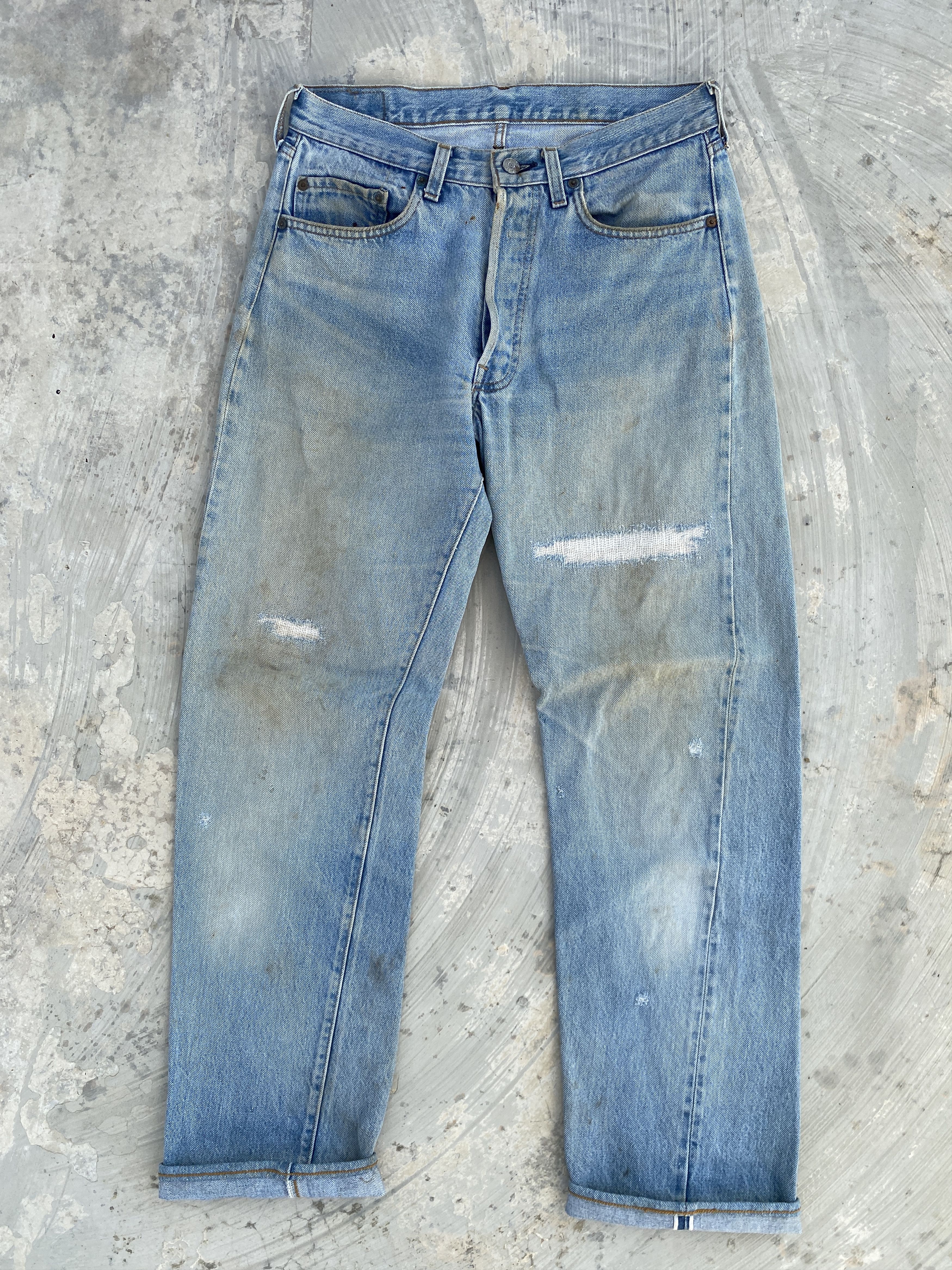 Levi's × Vintage Vintage 80s Levis 501 Redline #524 Selvedge Jeans Size US 31 - 1 Thumbnail
