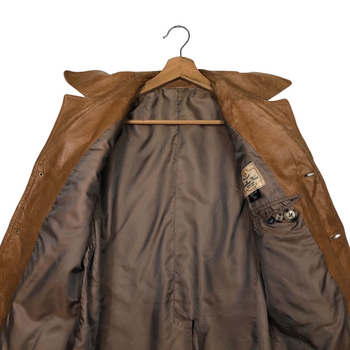 Japanese Brand 📌Vintage Leather Jacket Biker Wear Shlendid Issey Miyake Size US M / EU 48-50 / 2 - 15 Thumbnail