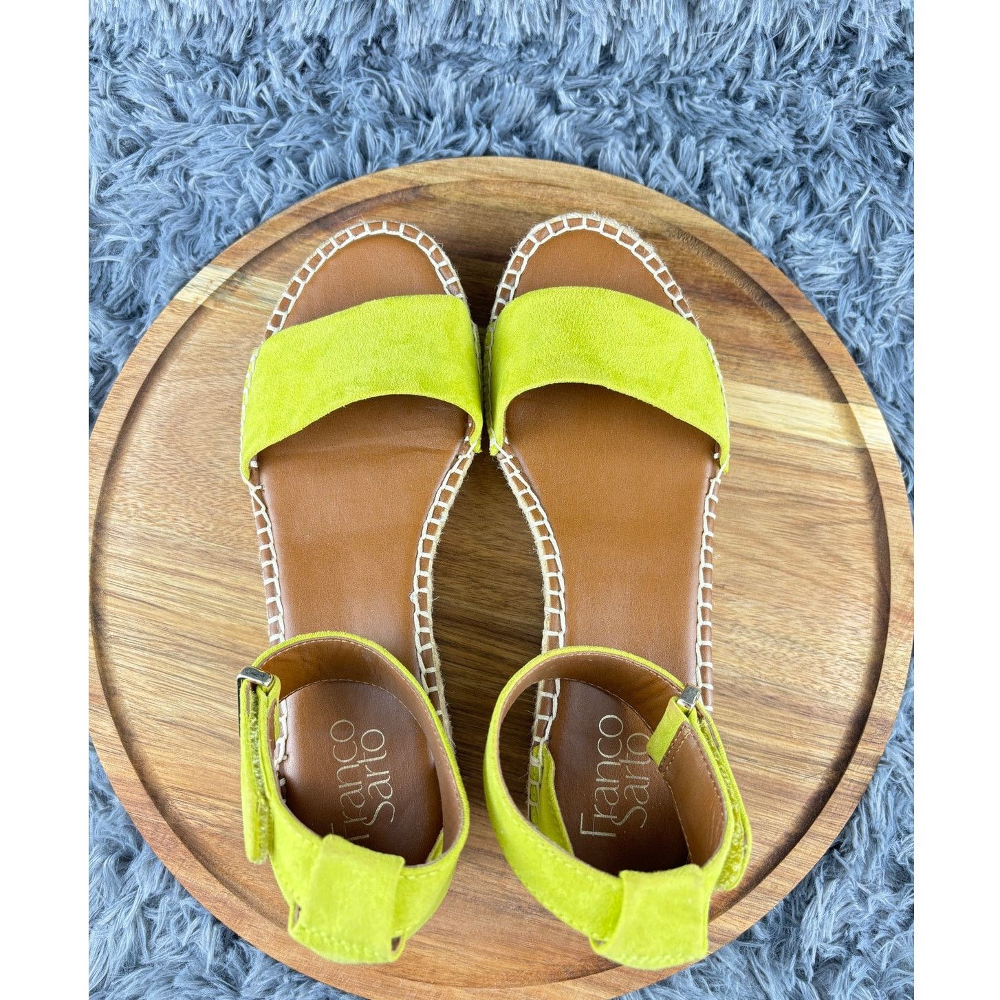 Franco Sarto Franco Sarto Pela Espadrille Platform Suede Lime Size US 7.5 / IT 37.5 - 7 Thumbnail