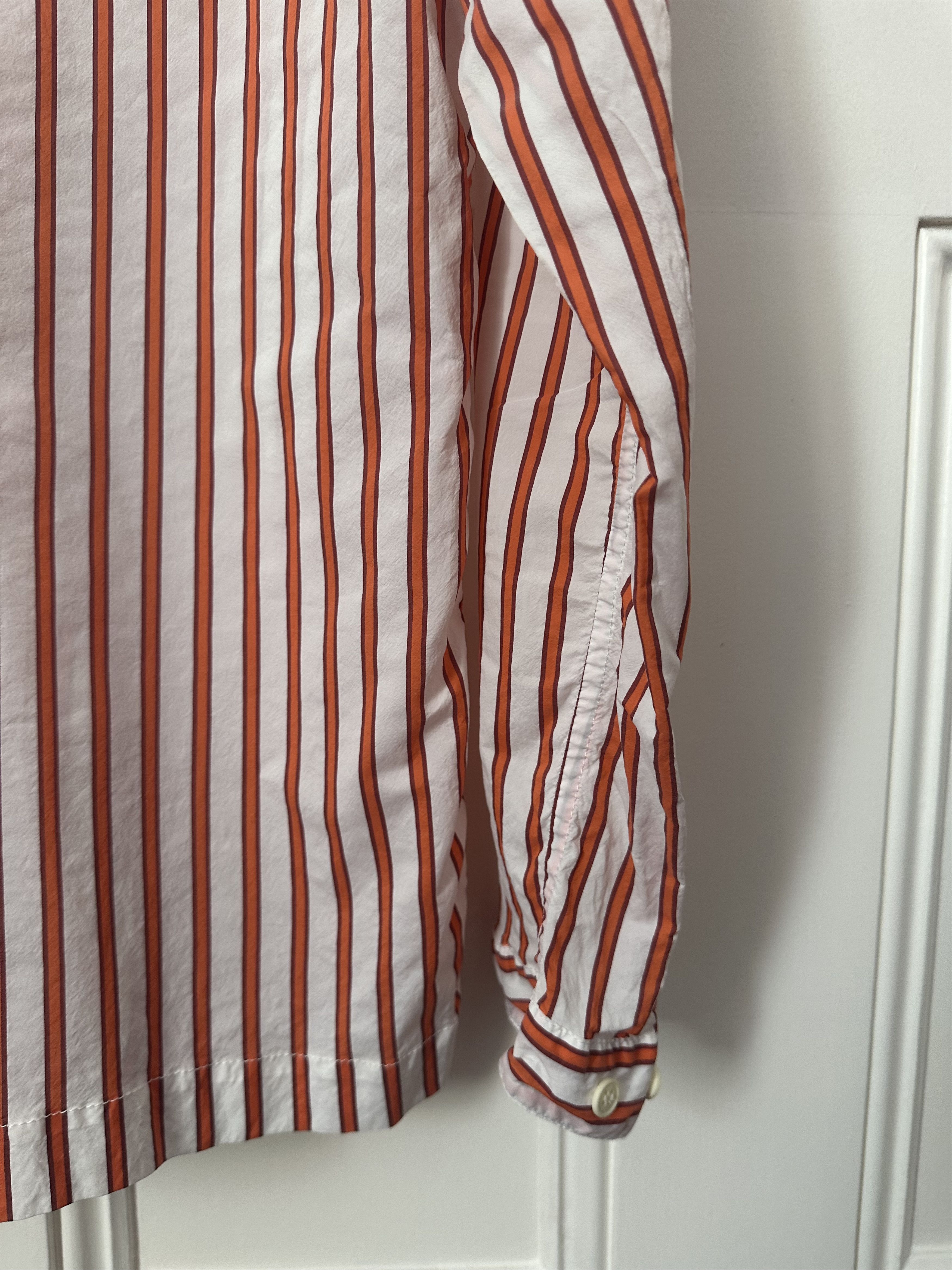 Sunnei Sunnei Regular Shirt in Cream with Red Stripes Size US M / EU 48-50 / 2 - 5 Thumbnail