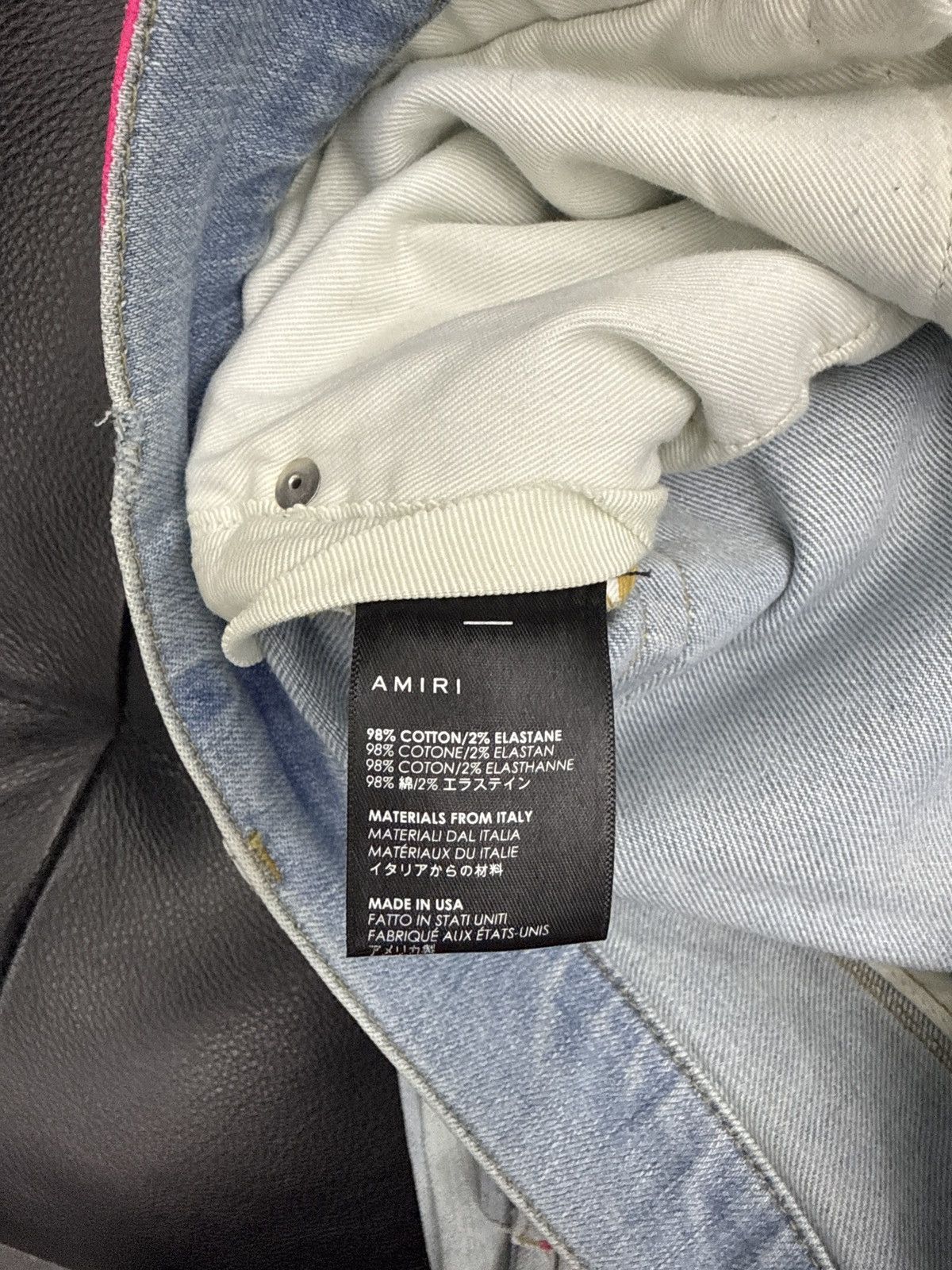 Amiri Amiri paint splatter 31 Size US 31 - 7 Thumbnail