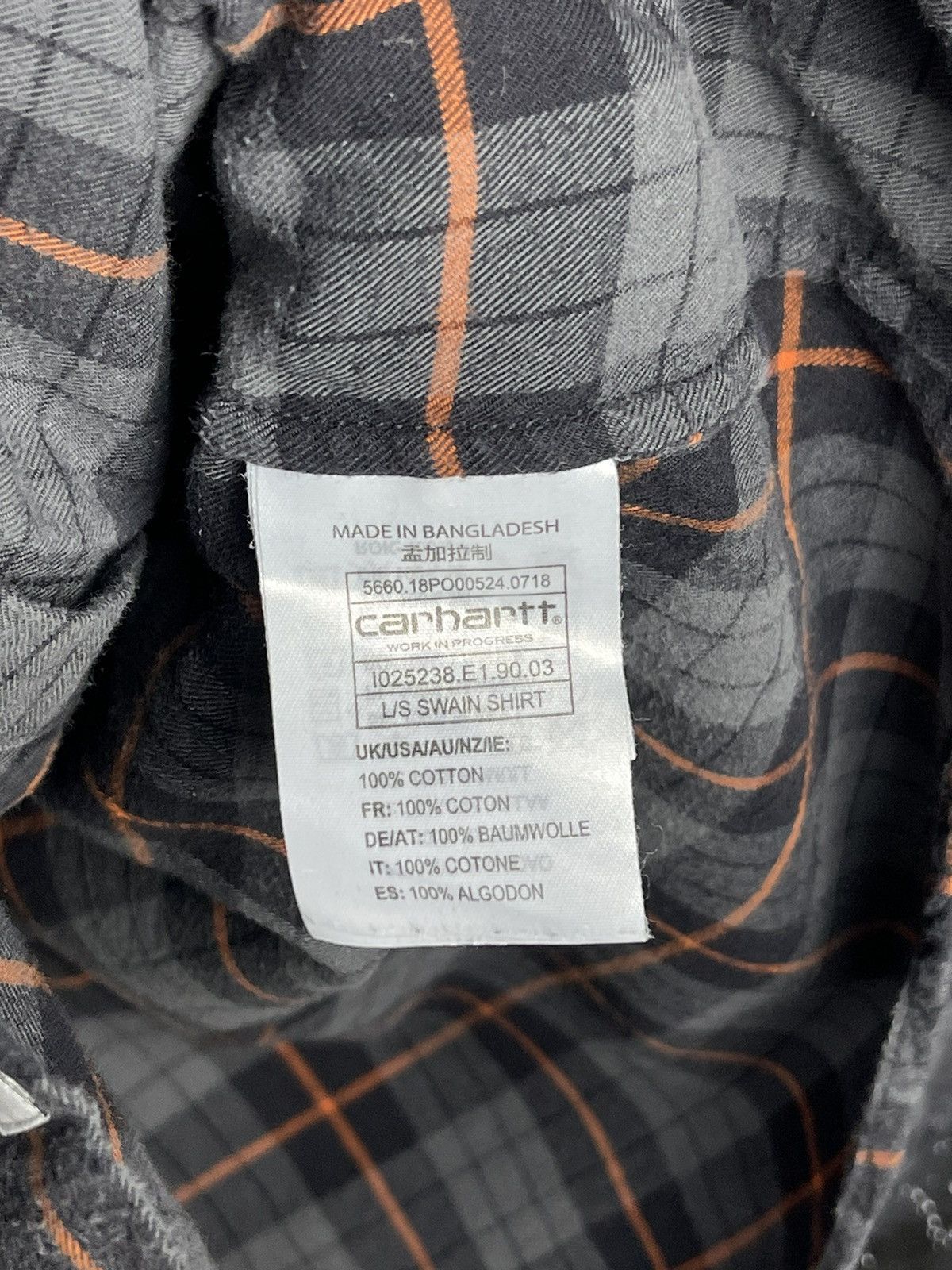 Carhartt Wip Carhartt WIP Long Sleeve Swain Shirt Plaid Flannel Men’s Size US L / EU 52-54 / 3 - 12 Thumbnail