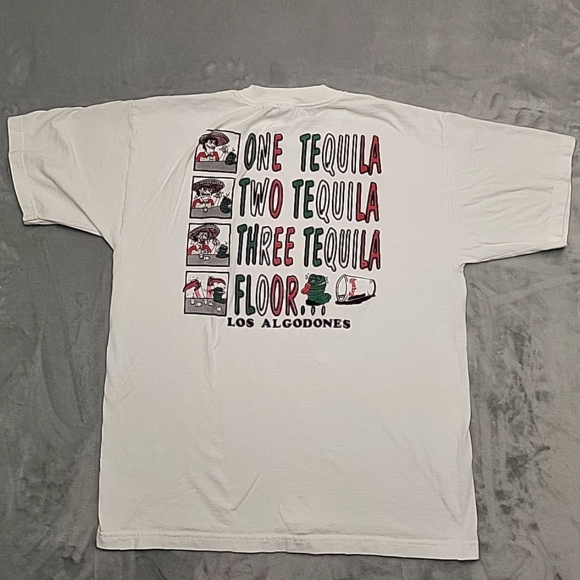 Vintage VINTAGE Los Algodones Mexico Shirt Mens XL White Tequila Graphic Tourist Retro Shirt Mens XL White Tequila Graphic Tourist Retro Size US XL / EU 56 / 4 - 4 Thumbnail