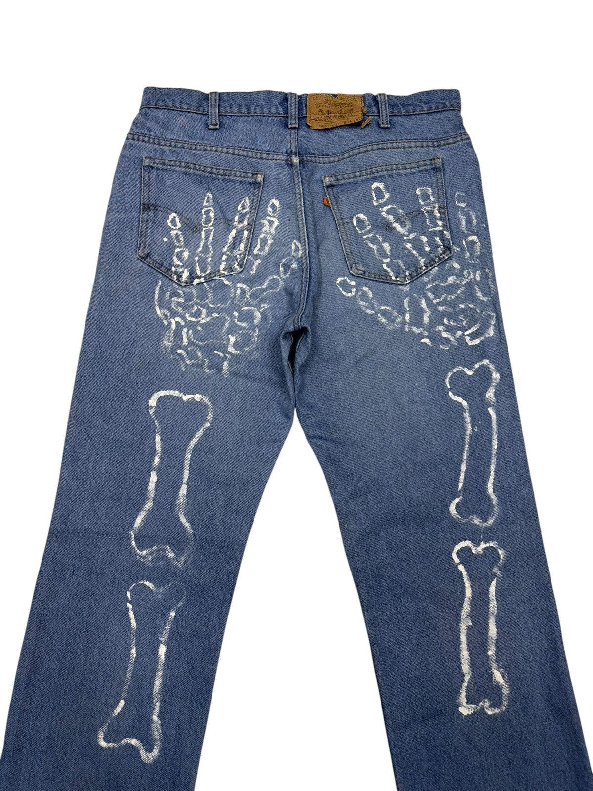 Kapital RARE VINTAGE LEVIS 505 ORANGE TAB HAND PAINTED BAGGY JEANS Size US 34 / EU 50 - 5 Thumbnail