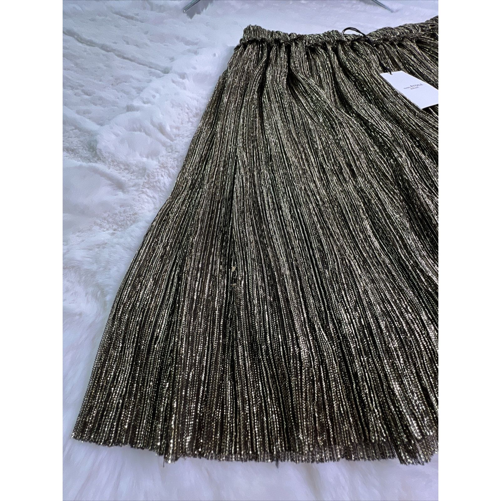 Isabel Marant ISABEL MARANT-Etoile Mini Skirt-Dore/Gold-Size 36-W/Tag’s Size 26" / US 2 / IT 38 - 6 Thumbnail