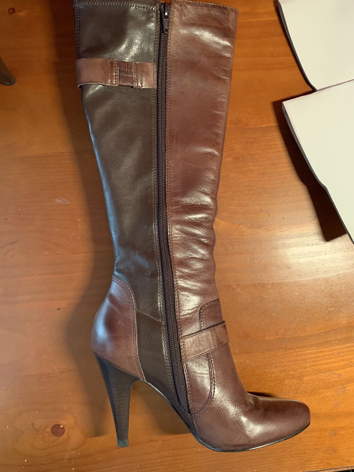 Leather × Vintage Vintage leather boots Size US 7.5 / IT 37.5 - 6 Thumbnail
