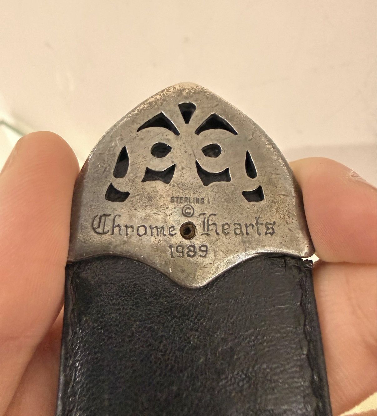 Chrome Hearts 32inch Chrome Hearts 3PC Cross Leather belt Size ONE SIZE - 9 Thumbnail