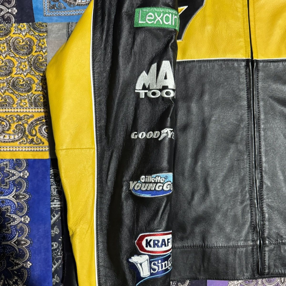 Chase Authentics × NASCAR × Vintage Nascar leather jacket Matt Kenseth Dewalt Size US XL / EU 56 / 4 - 4 Thumbnail