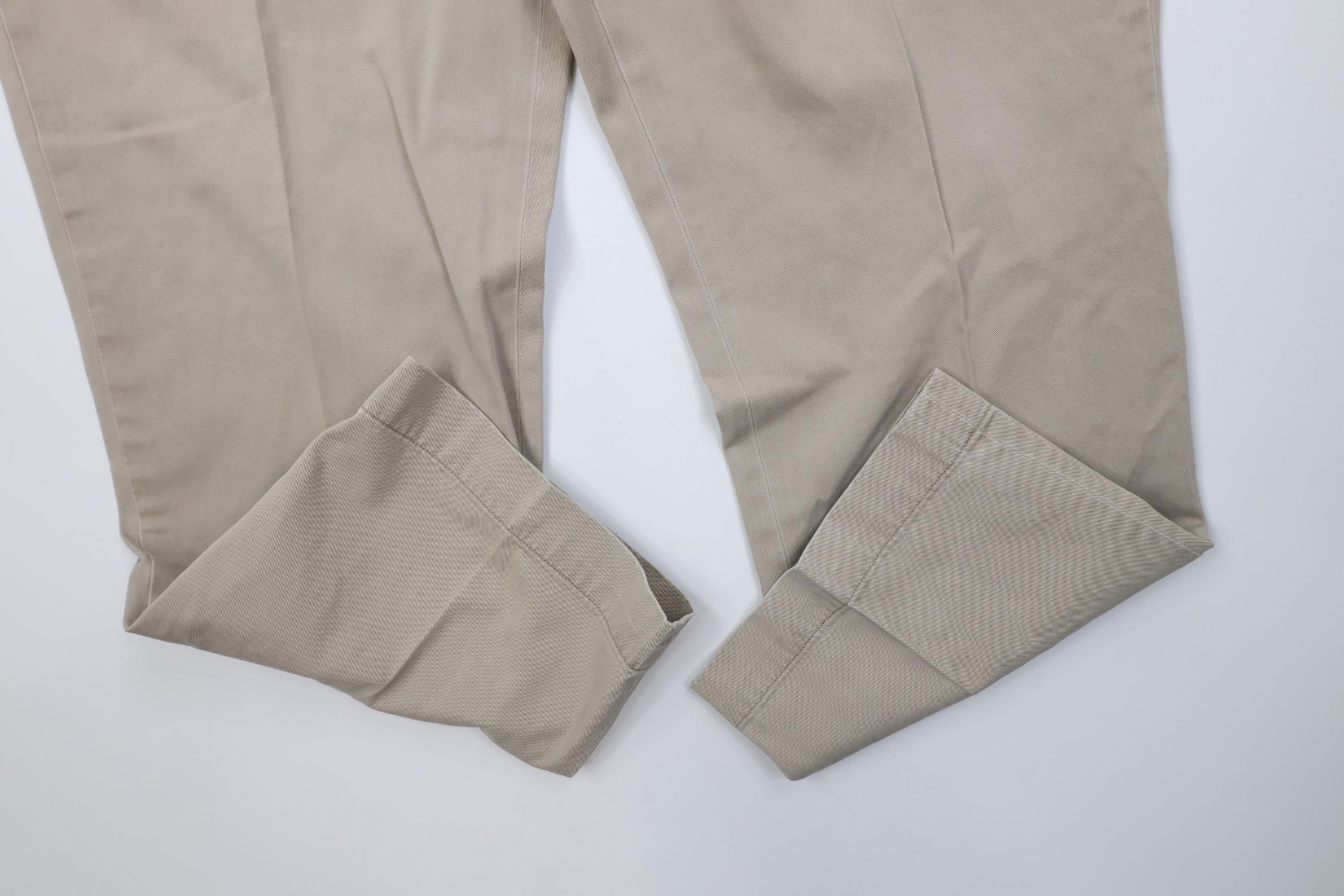 Polo Ralph Lauren Vintage Y2K Ralph Lauren Wide Leg Chino Pants Cotton Beige Size US 40 / EU 56 - 5 Thumbnail