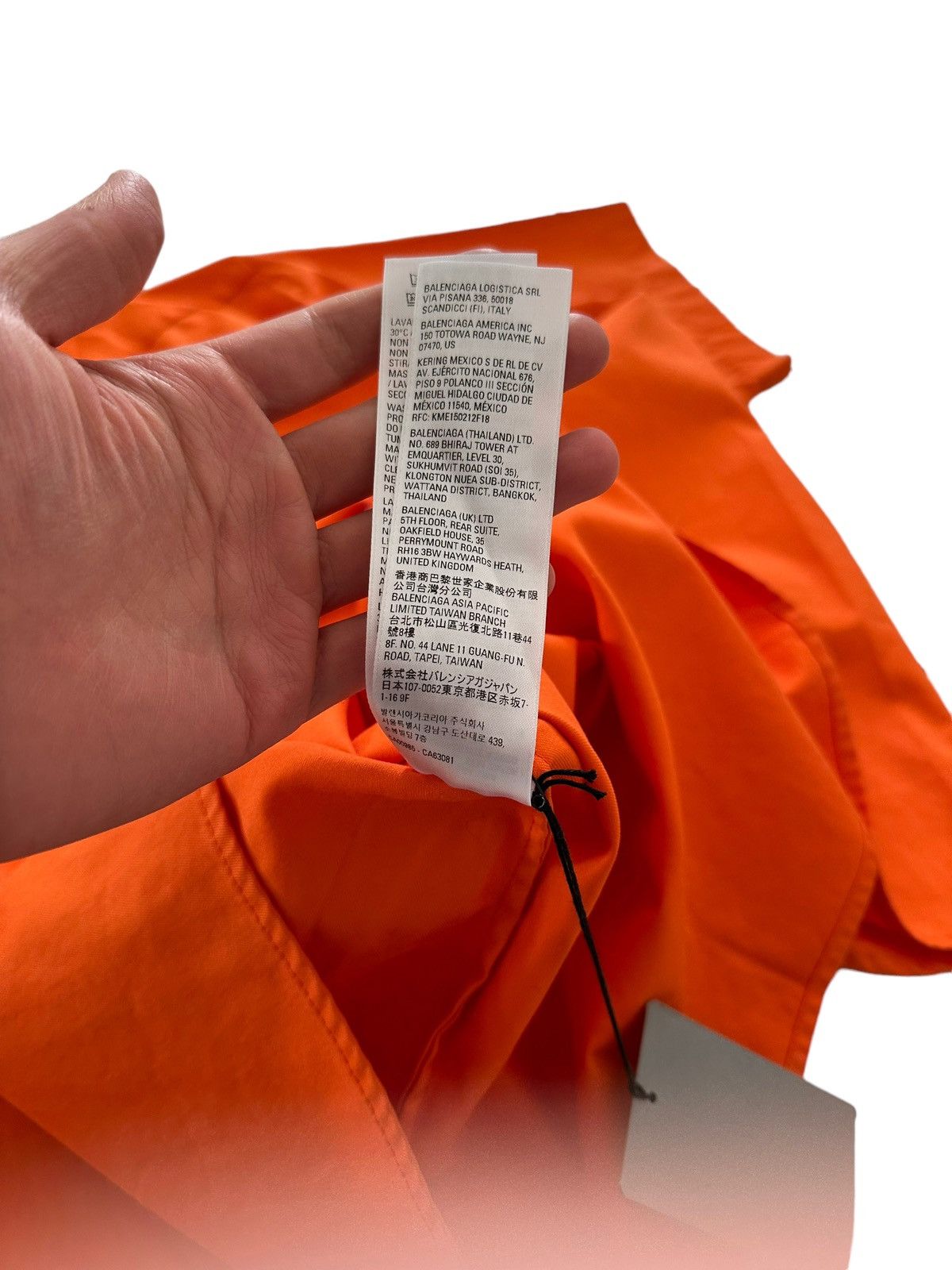 Balenciaga Sz1 Oversized Heavy Orange Cargo Shirt Size US S / EU 44-46 / 1 - 9 Thumbnail