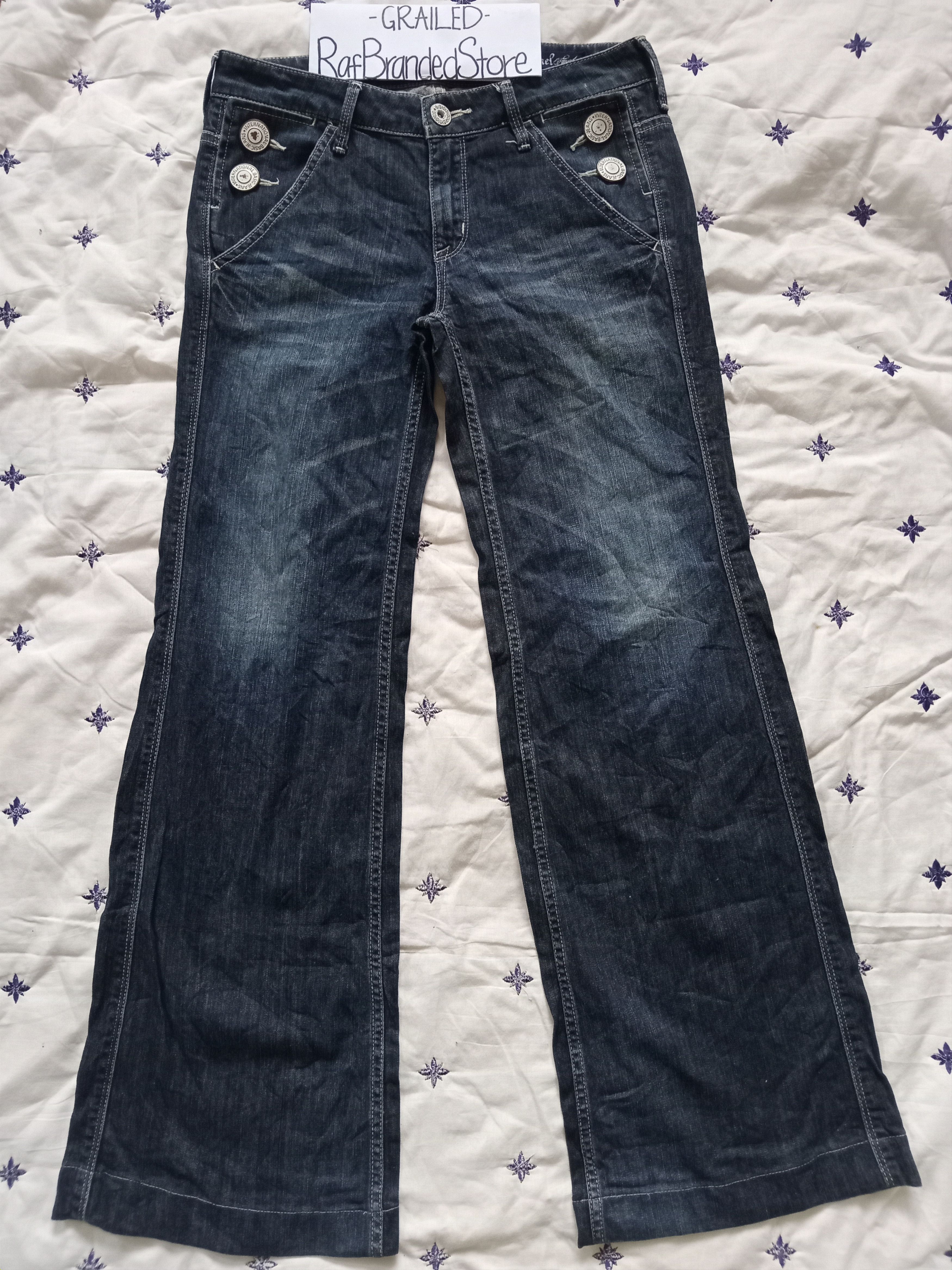 Japanese Brand SWEET CAMEL💥Japan Design Super Flare Jeans Size 30" / US 8 / IT 44 - 1 Thumbnail