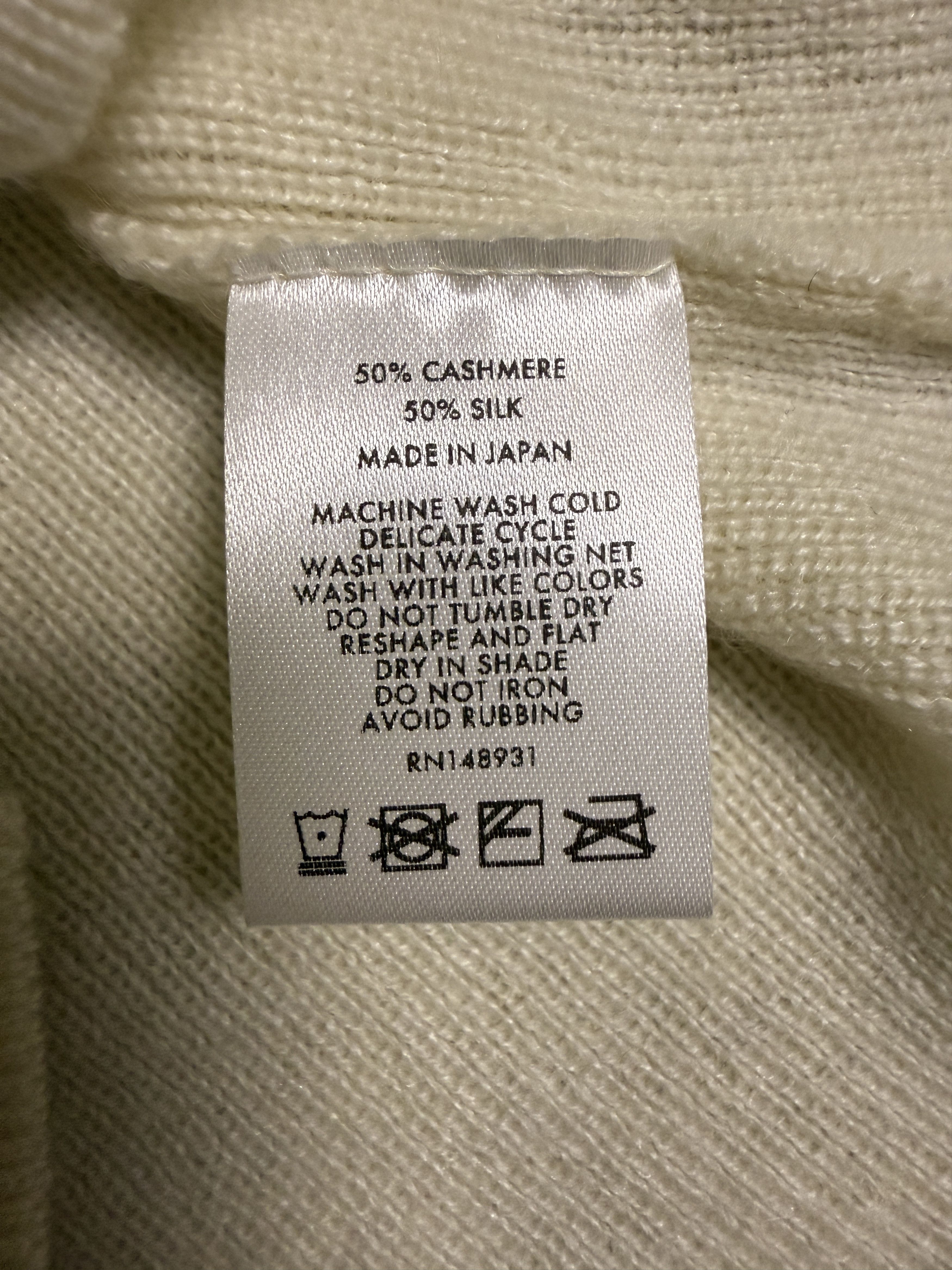 The Elder Statesman $495 The Elder Statesman Delicash White Fitted Tee Size S / US 4 / IT 40 - 9 Thumbnail