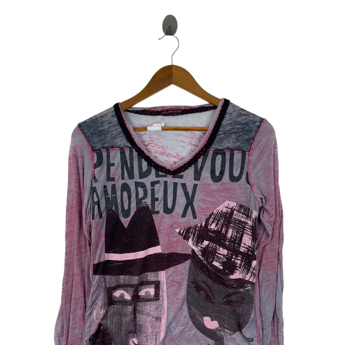 Custo Barcelona CUSTO BARCELONA Paperthin Graphic Abstrac Long Sleeve TShirt Size US S / EU 44-46 / 1 - 2 Thumbnail