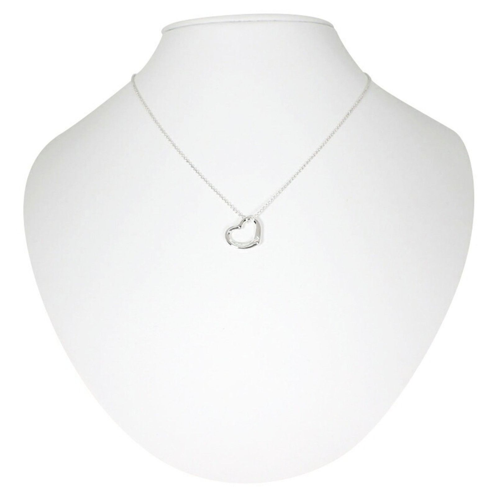 Tiffany & Co. Open Heart Pendant Necklace