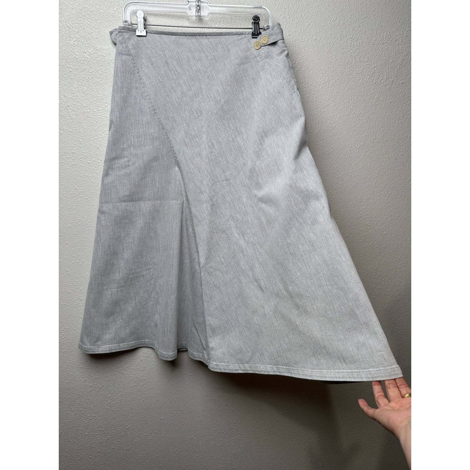 Y's Y's Skirt Gray Womens US S Wrap Midi Size 27" / US 4 / IT 40 - 1 Thumbnail