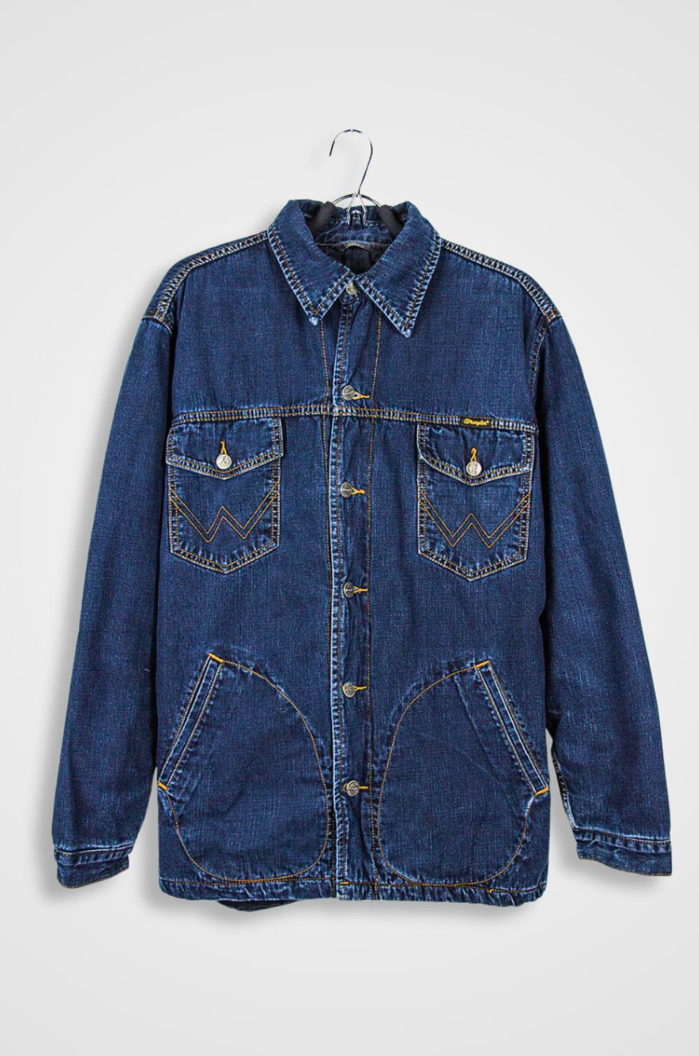 Wrangler Wrangler Authentic Western Denim Jacket Lined – Dark Blue Size US S / EU 44-46 / 1 - 1 Thumbnail