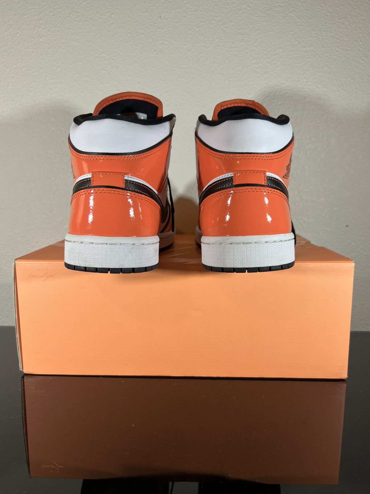 Jordan Brand Jordan 1 Mid “Patent Turf Orange” Size US 10 / EU 43 - 3 Thumbnail