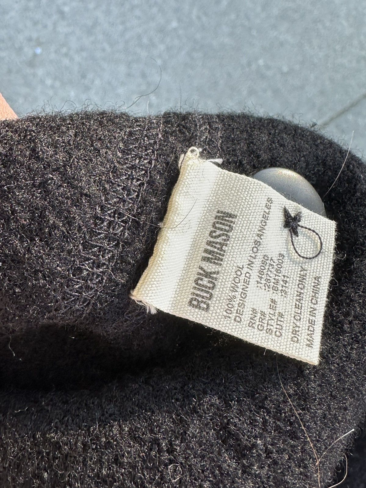 Buck Mason Black / charcoal chore wool coat Size US XXL / EU 58 / 5 - 4 Thumbnail
