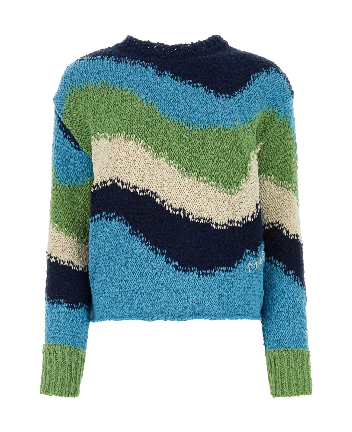 Marni o1y1125 Crewneck Sweater in Multicolor Size XS / US 0-2 / IT 36-38 - 1 Thumbnail