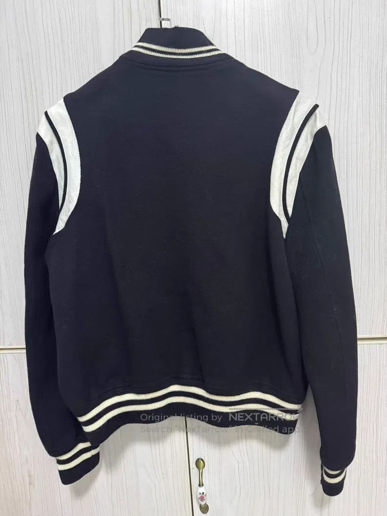 Saint Laurent Paris Saint Laurent Paris Black and White Leather Trim Wool Base Size US M / EU 48-50 / 2 - 5 Thumbnail