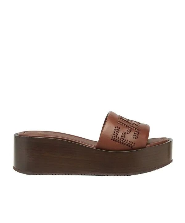 Os11x0826 Sunshine Flatform Slides In Brown, Women's (Size 9)