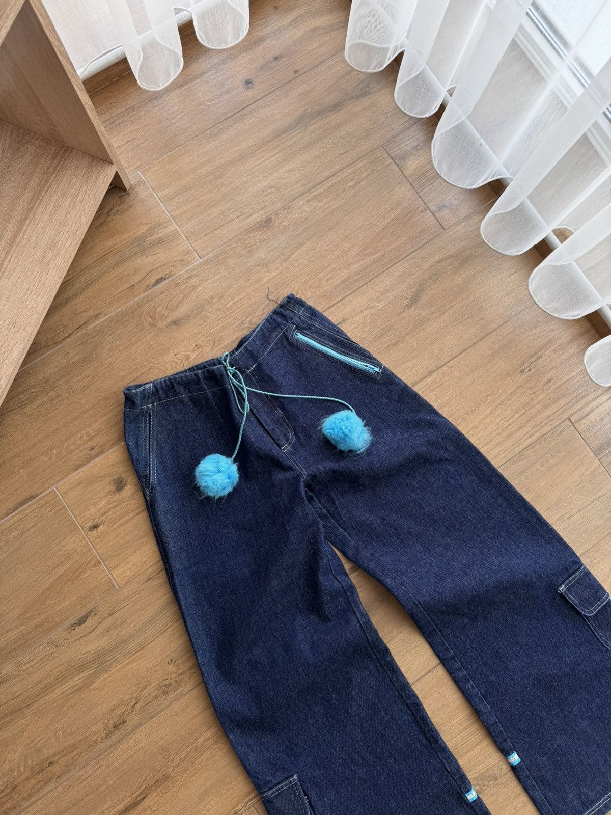 Japanese Brand × Vintage Vintage Auruze for Beau Baker 90s Skate Wide Leg Denim Jeans Size US 30 / EU 46 - 8 Thumbnail