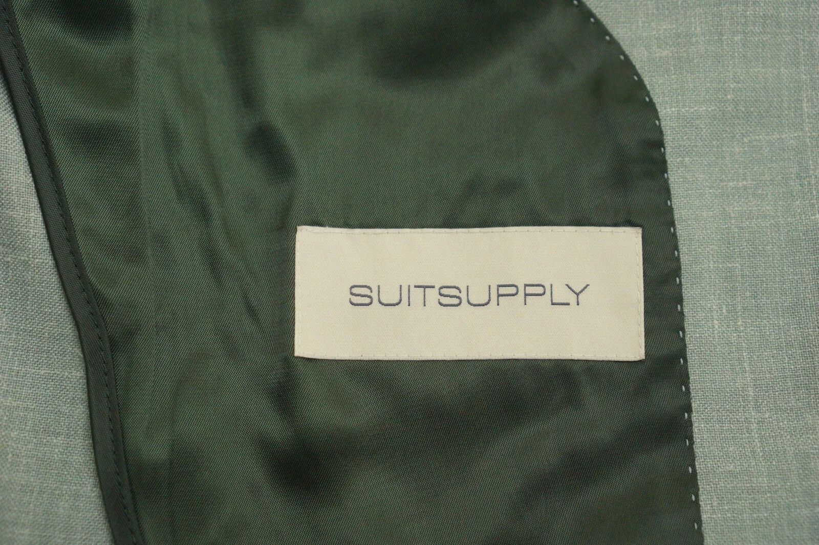 Suitsupply Men Suitsupply Suit La Spalla Green Wool Silk Ethomas US34 Size 34R - 5 Thumbnail