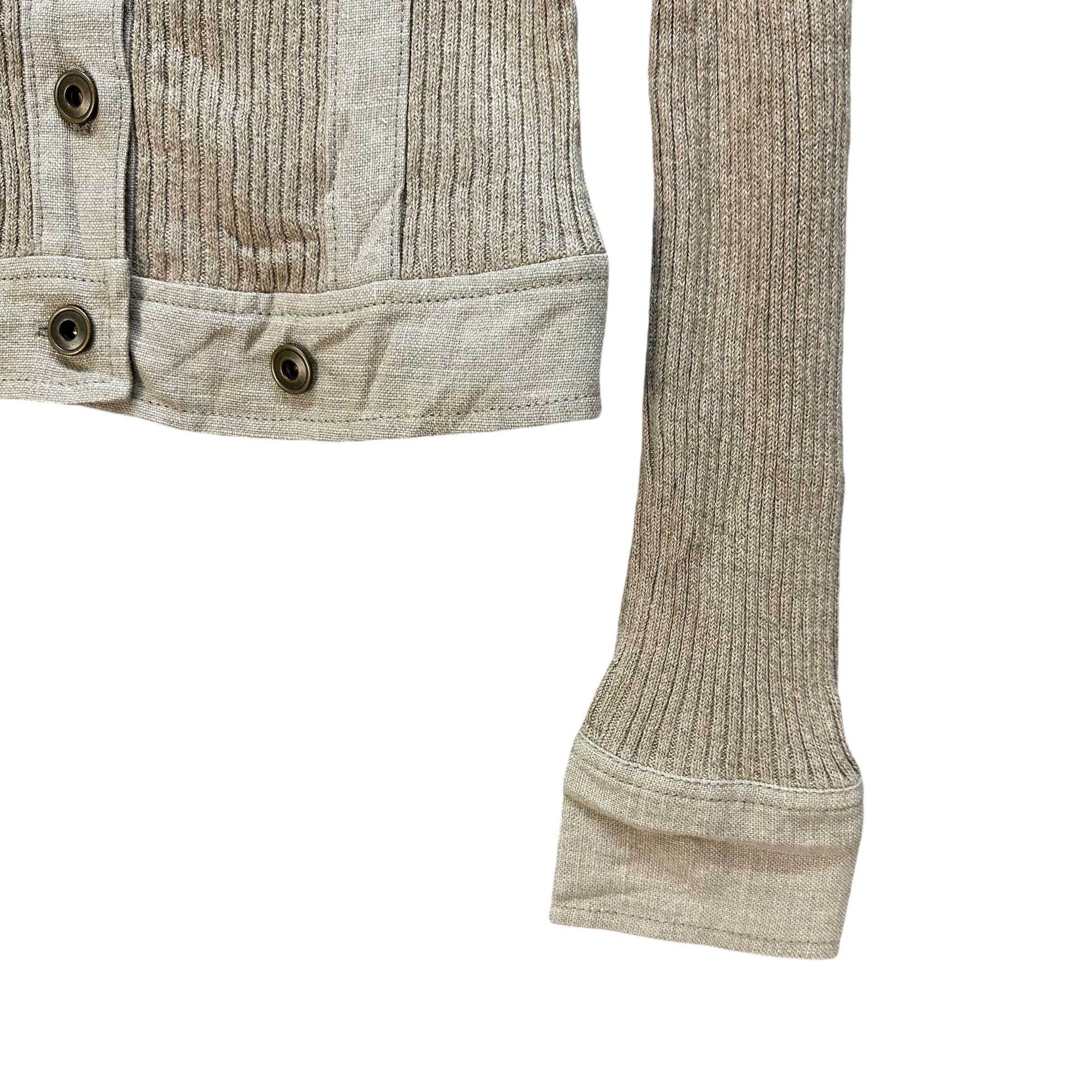 Japanese Brand FRAGILE Knitted Button Crop Shirt Jacket #1499-A62 Size S / US 4 / IT 40 - 6 Thumbnail