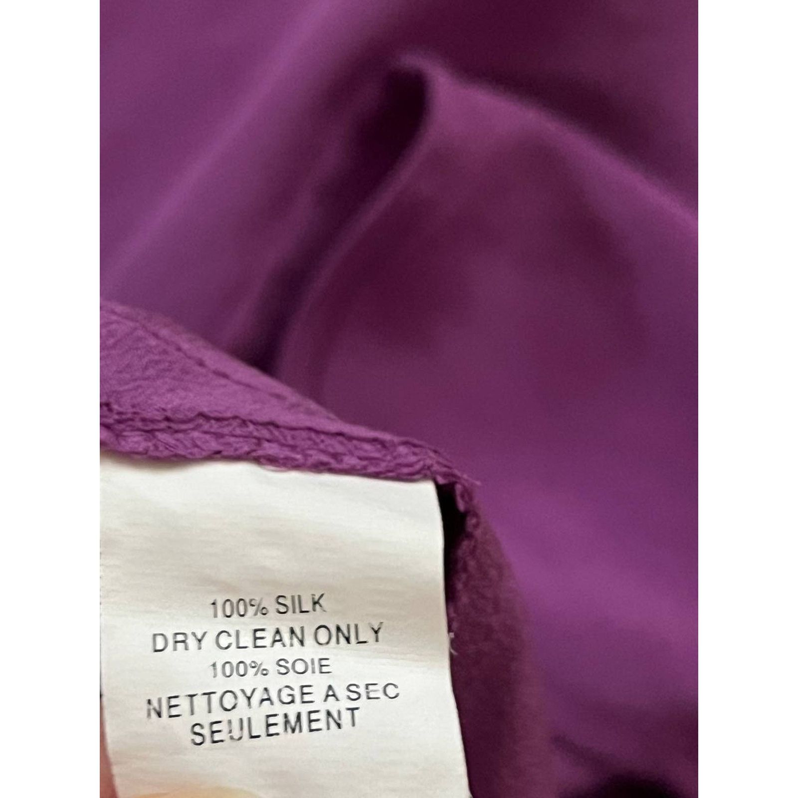 Trina Turk Trina Turk Purple Silk Tank Top Camisol Basic Cami M A001953 Size M / US 6-8 / IT 42-44 - 5 Thumbnail