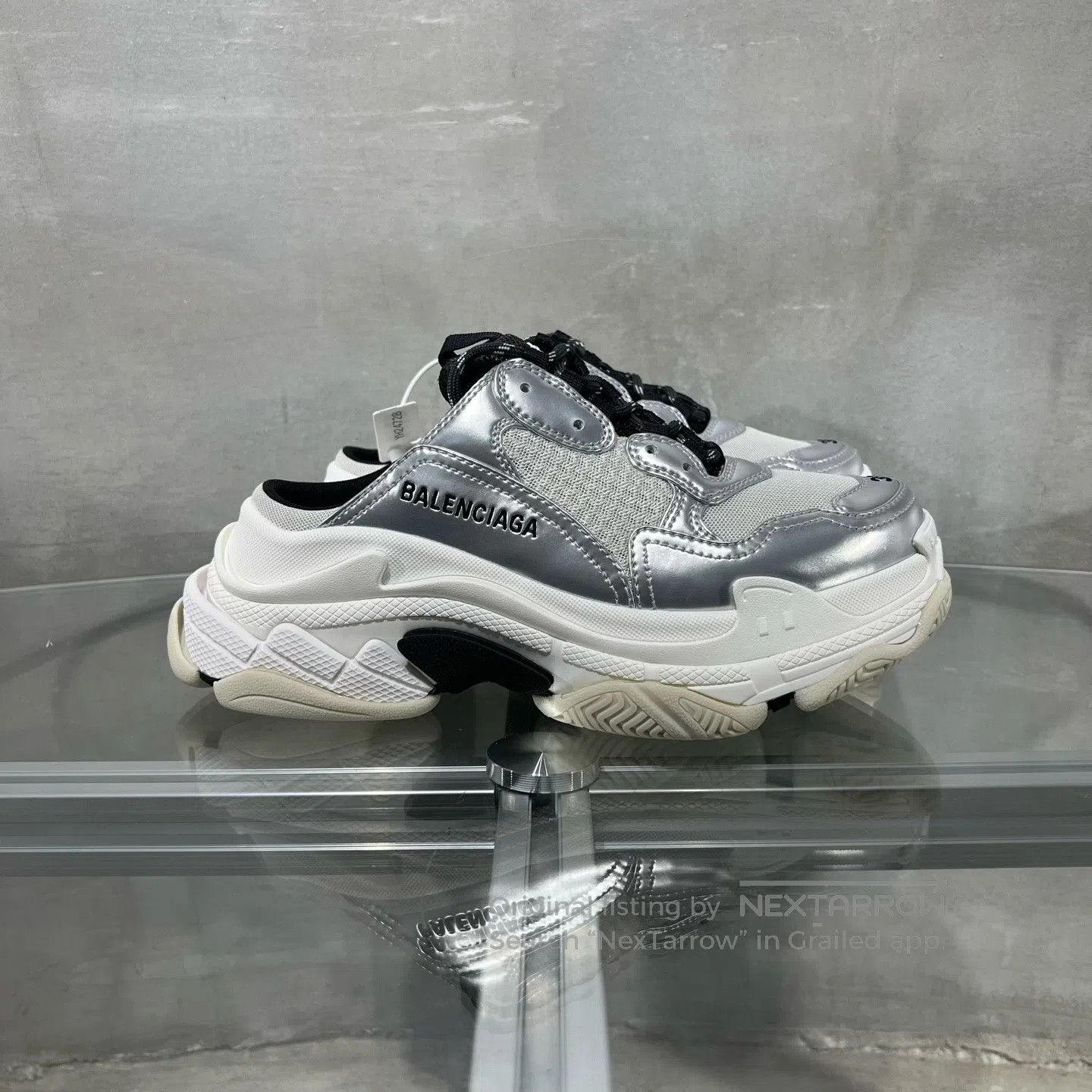 Balenciaga Balenciaga Half-trailer dad shoes, silver Size US 6.5 / IT 36.5 - 4 Thumbnail