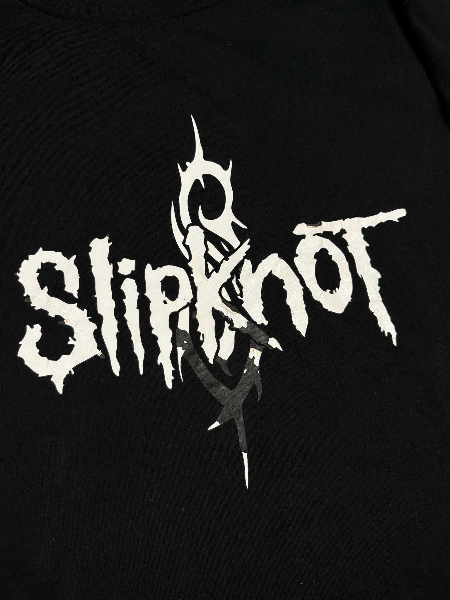 Band Tees Vintage Slipknot T Shirt Faded Black Distressed Band Tee Size US L / EU 52-54 / 3 - 3 Thumbnail