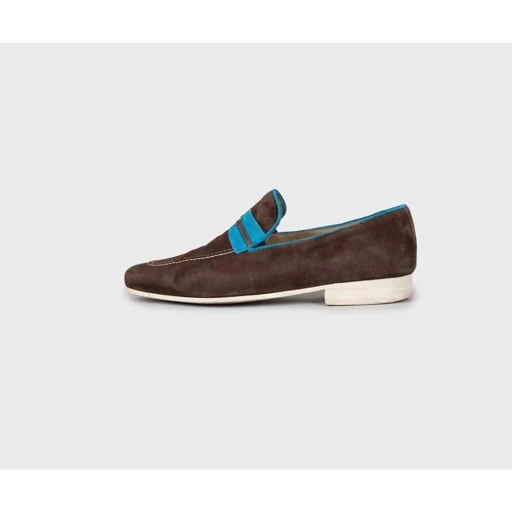 Zilli Brown Suede Loafers - Size 40
