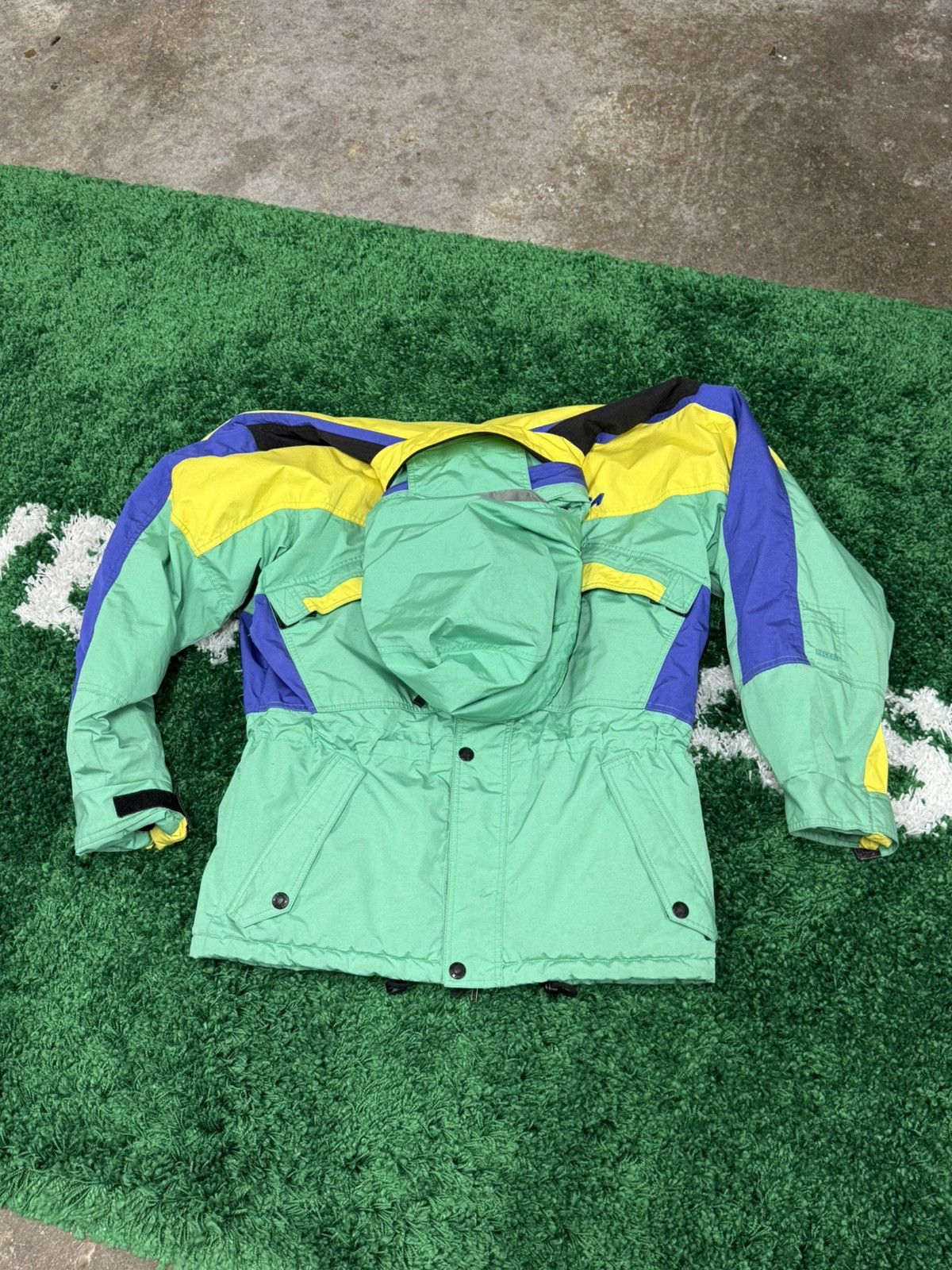 Nevica Vintage Nevica Gortex Ski Jacket Puffy Puffer Green Cargo Size US M / EU 48-50 / 2 - 16 Thumbnail