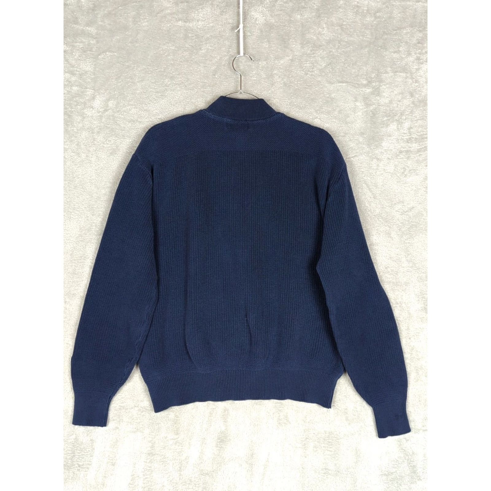 Vintage VINTAGE L.L. Bean Sweater Men’s L Blue Henley Knit Pullover flaw Shuades? Size US L / EU 52-54 / 3 - 2 Thumbnail