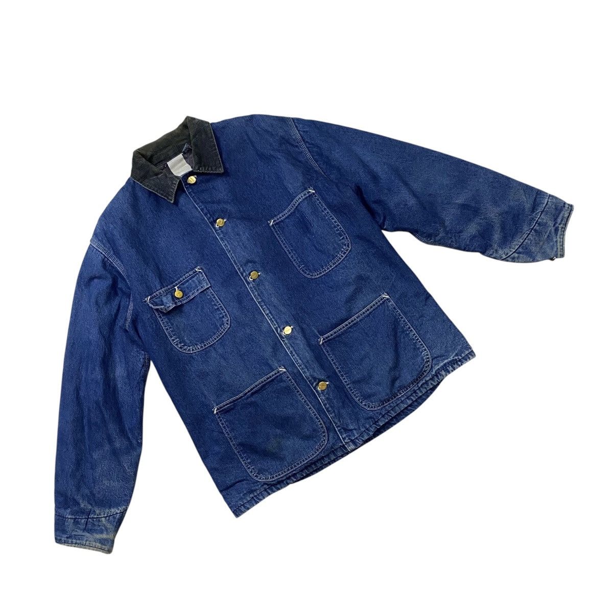 Carhartt Vintage Carhartt linen blanket denim chore jacket Size US L / EU 52-54 / 3 - 7 Thumbnail