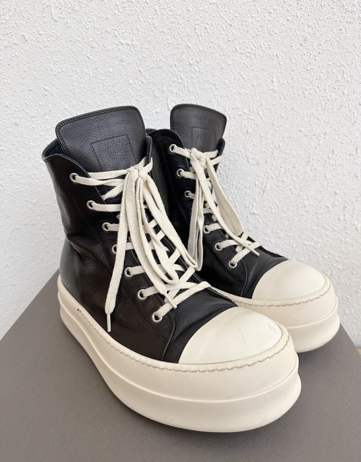 Rick Owens Rick Owens Mainline Leather High-Top Turbo Cyclops 24SS Size US 8 / EU 41 - 2 Thumbnail