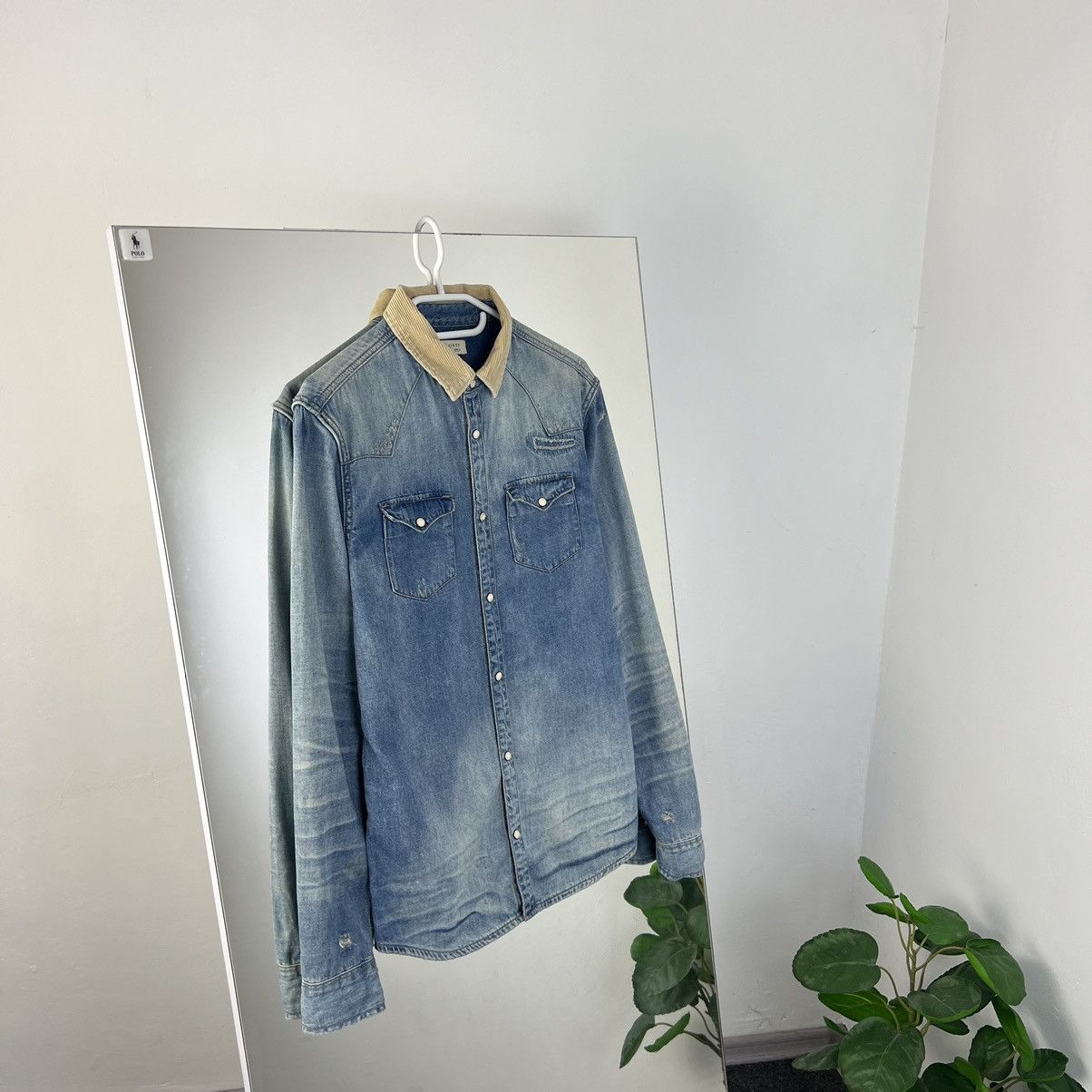 Allsaints Luxury Allsaints Button Up Denim Shirt Old Money Style Size US S / EU 44-46 / 1 - 1 Thumbnail