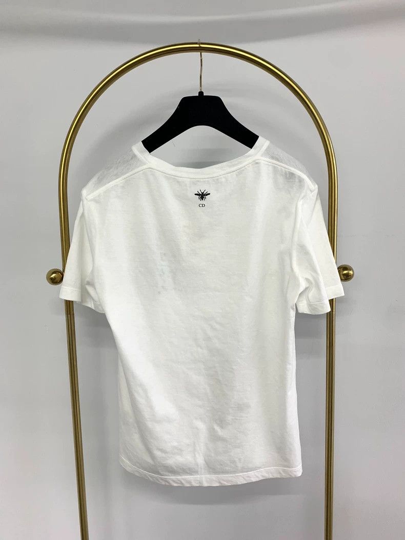 Dior Dior White letter heart print short sleeves Size M / US 6-8 / IT 42-44 - 3 Thumbnail