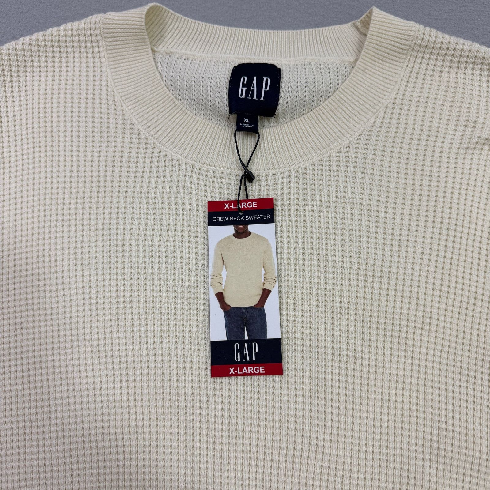 Gap Gap Textured Waffle Knit Crewneck Sweater Men's Extra Large Size US XL / EU 56 / 4 - 3 Thumbnail